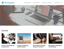 Tablet Screenshot of blog.mycorporation.com